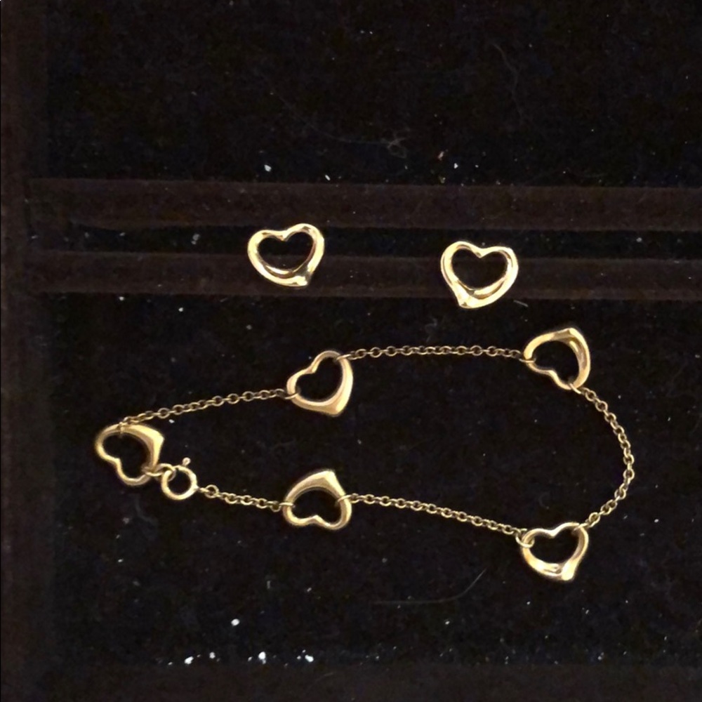 Tiffany bracelet and earrings